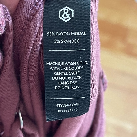 Agnes & Dora Gathered V-Neck Jumpsuit Stretch Jersey Knit Wide Leg Size XXS - Picture 7 of 7